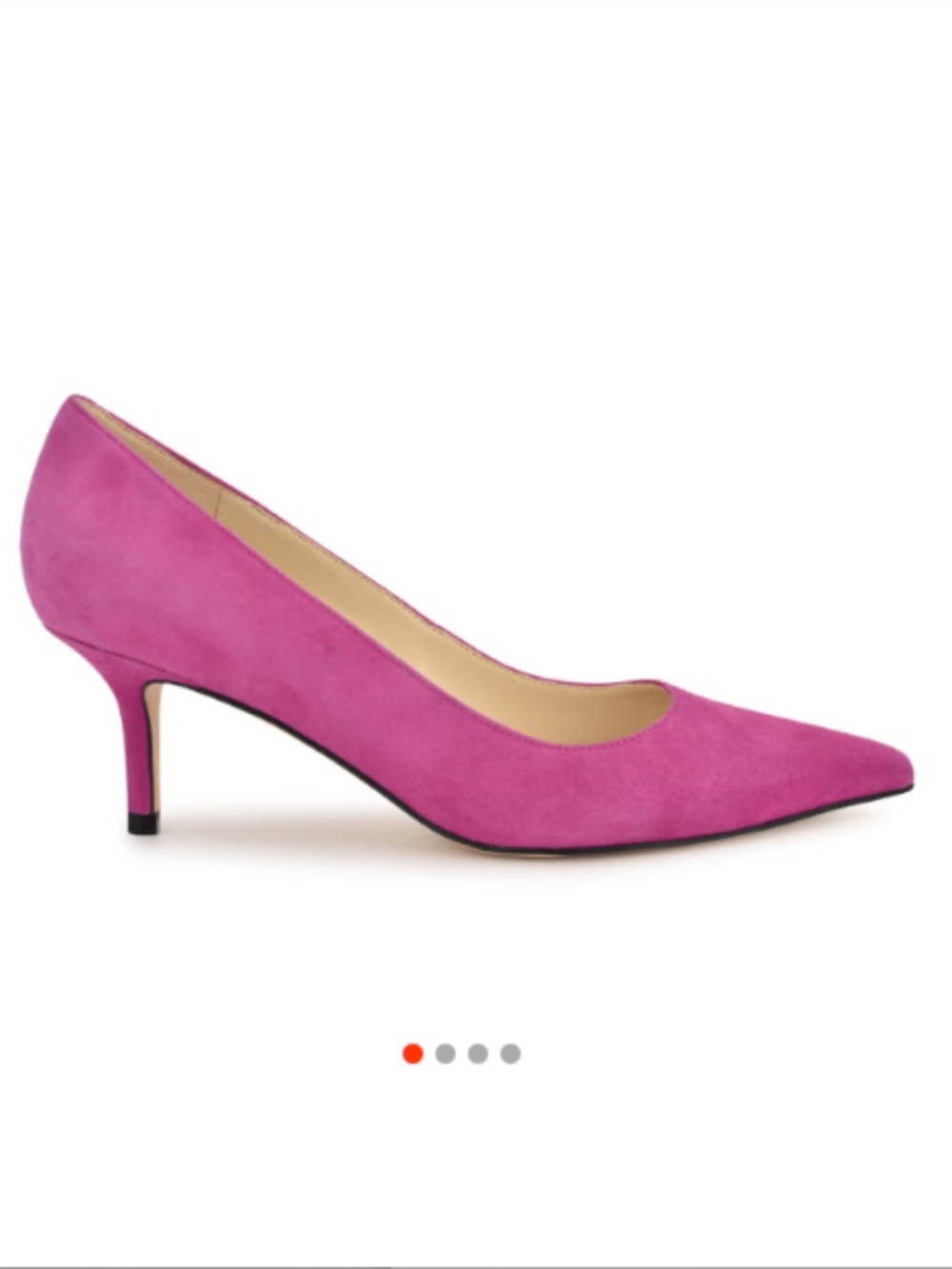 Nine West Pink Suede Arlene Pointy Toe Kitten Heel Pumps - 9.5 - NIB!